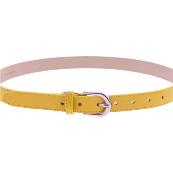 \\Women genuine Italian leather belt LUNA, Made in France main image 7